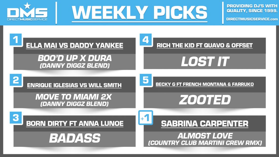 DMS Top 5 Picks Of The Week – 7/20/2018