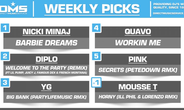 DMS Top 5 Picks Of The Week – 8/10/2018