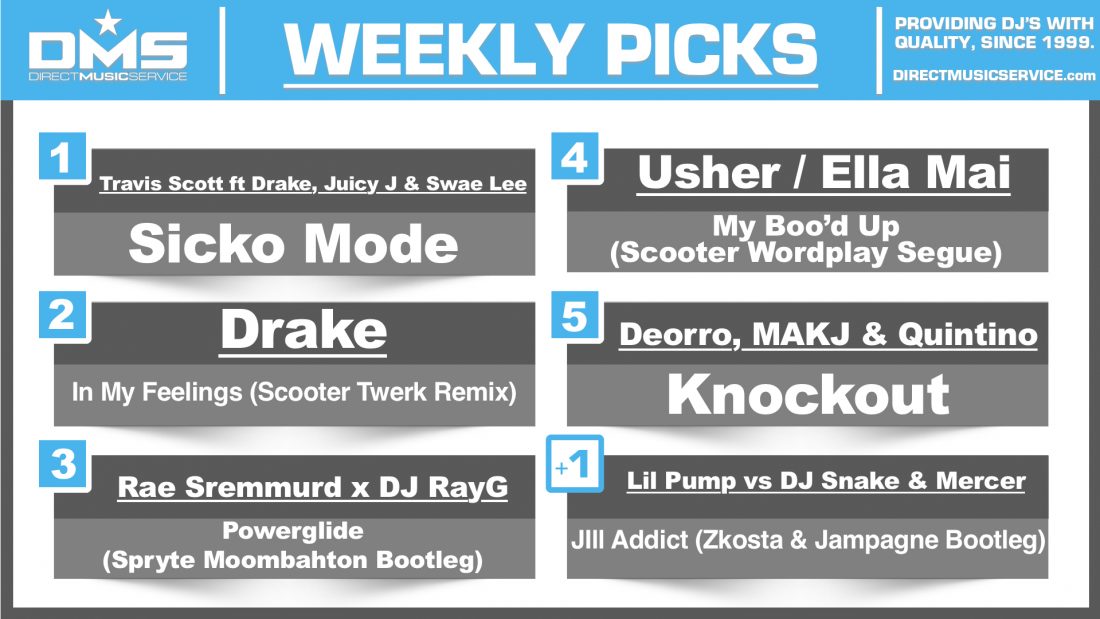 DMS Top 5 Picks Of The Week – 8/3/2018