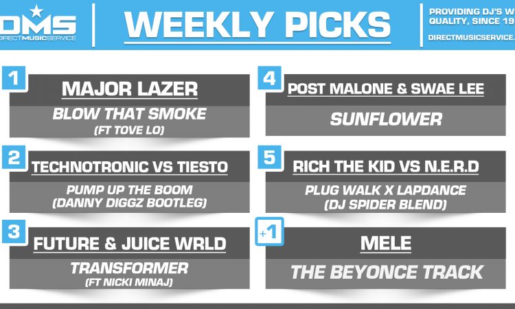 DMS Top 5 Picks Of The Week – 10/19/2018