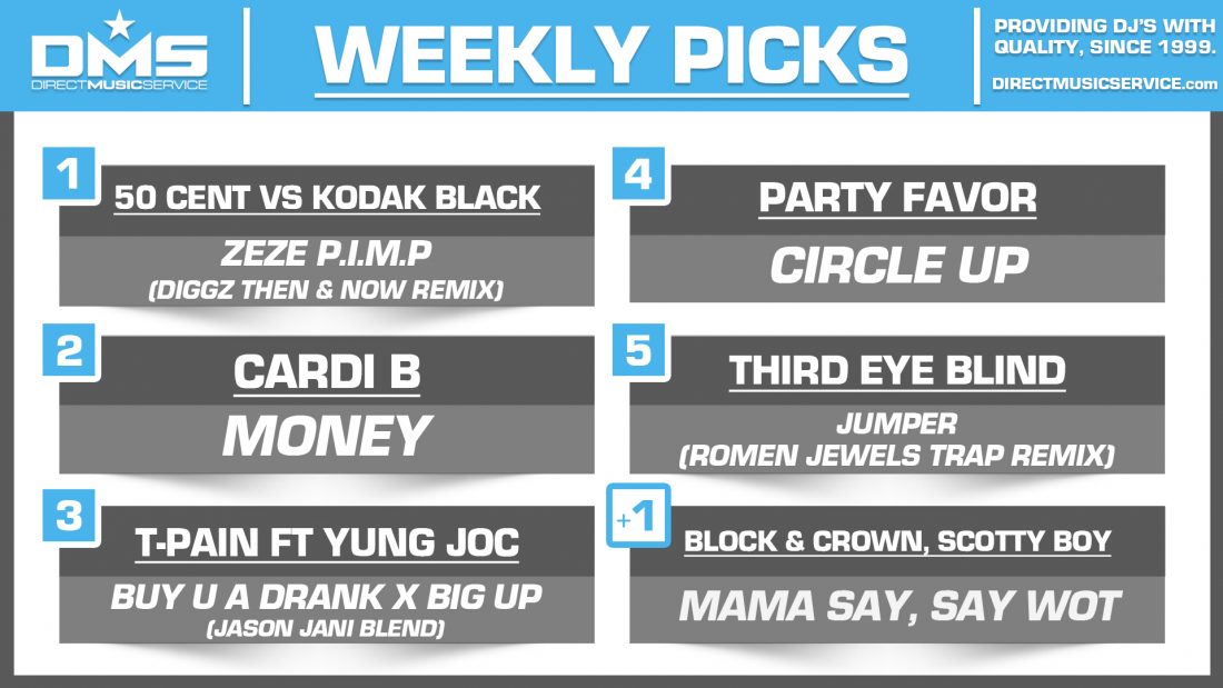 DMS Top 5 Picks Of The Week – 10/26/2018