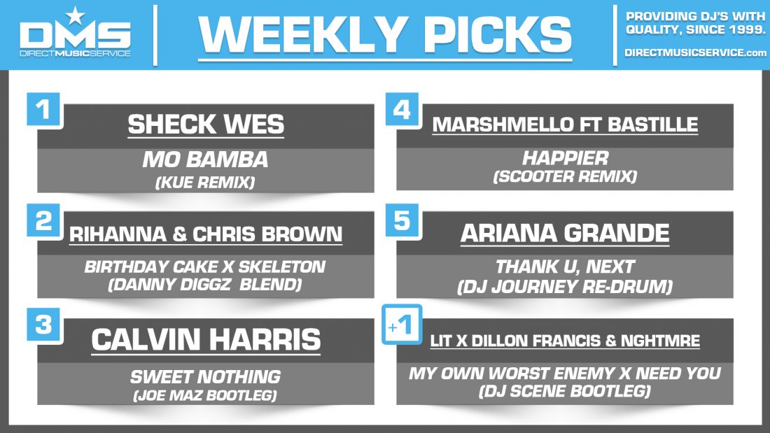 DMS Top 5 Picks Of The Week – 11/9/2018