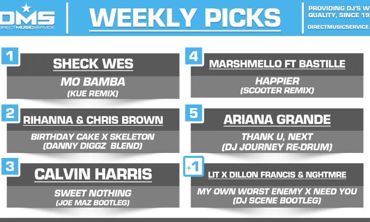DMS Top 5 Picks Of The Week – 11/9/2018