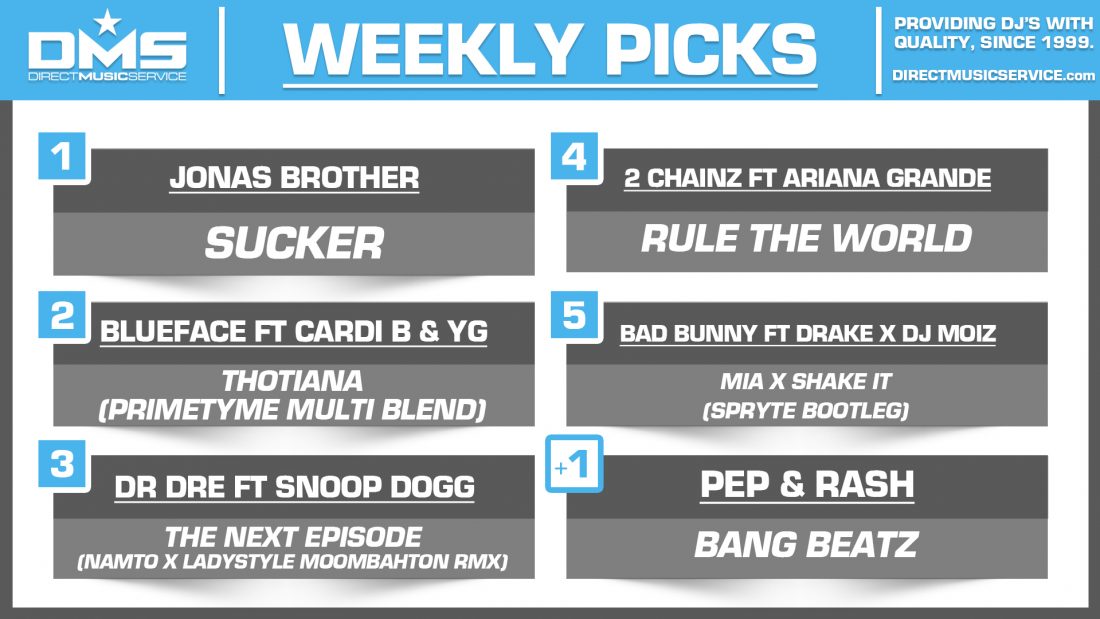 DMS TOP 5 PICKS OF THE WEEK – 3/4/19