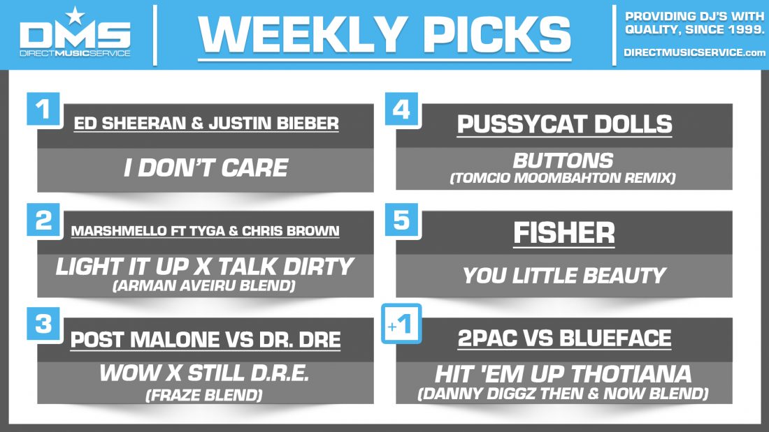 DMS TOP 5 PICKS OF THE WEEK – 5/13/19