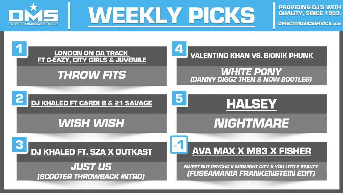 DMS TOP 5 PICKS OF THE WEEK – 5/20/19