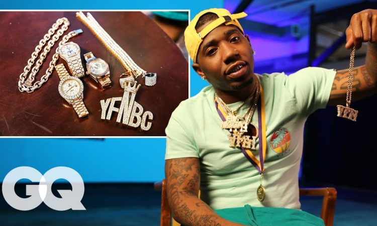 YFN Lucci Shows Off His Insane Jewelry Collection | GQ