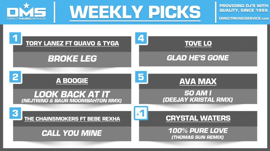 DMS TOP 5 PICKS OF THE WEEK – 6/3/19