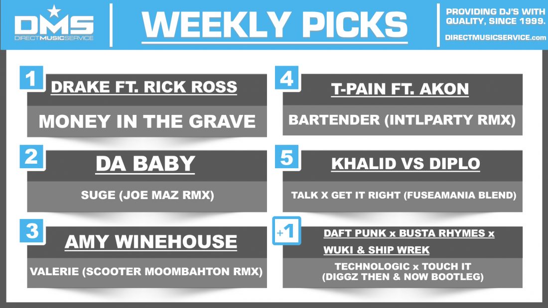 DMS TOP 5 PICKS OF THE WEEK – 6/17/19