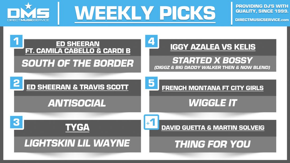 DMS TOP 5 PICKS OF THE WEEK – 7/15/19