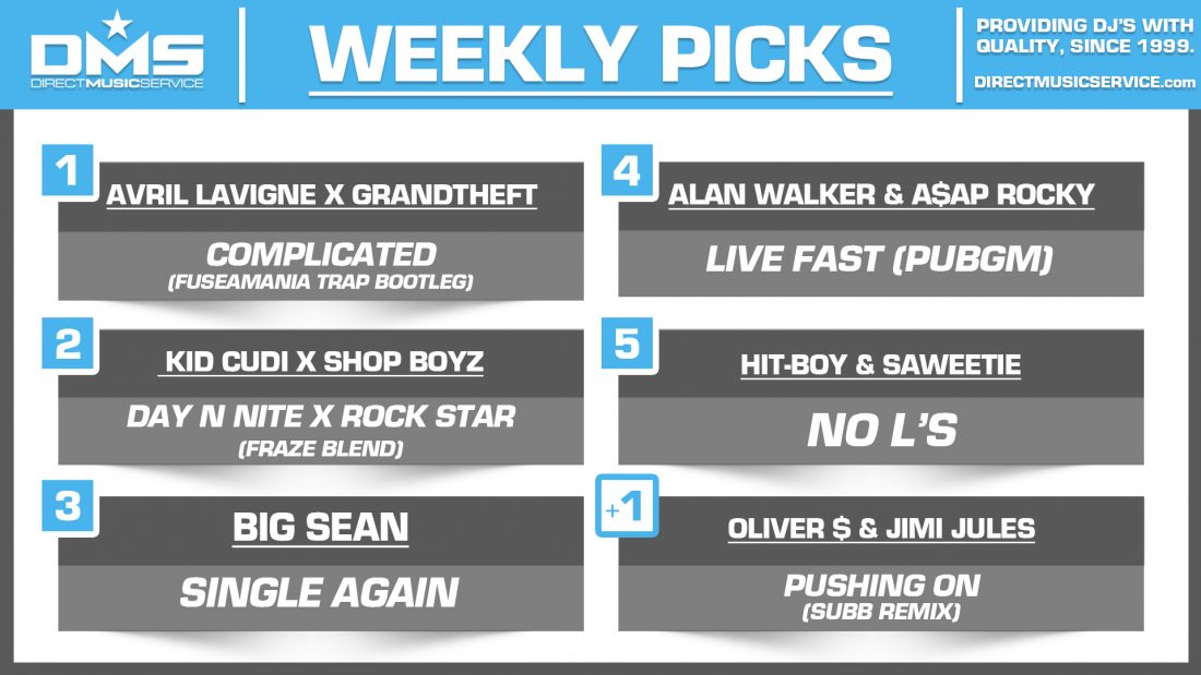 DMS TOP 5 PICKS OF THE WEEK – 7/29/19