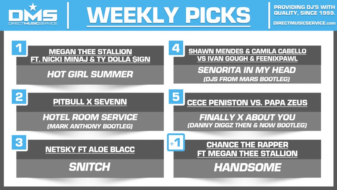 DMS TOP 5 PICKS OF THE WEEK – 8/12/19