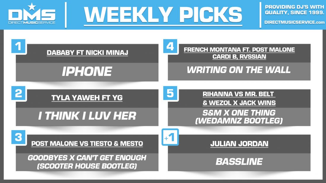 DMS TOP 5 PICKS OF THE WEEK – 9/30/19