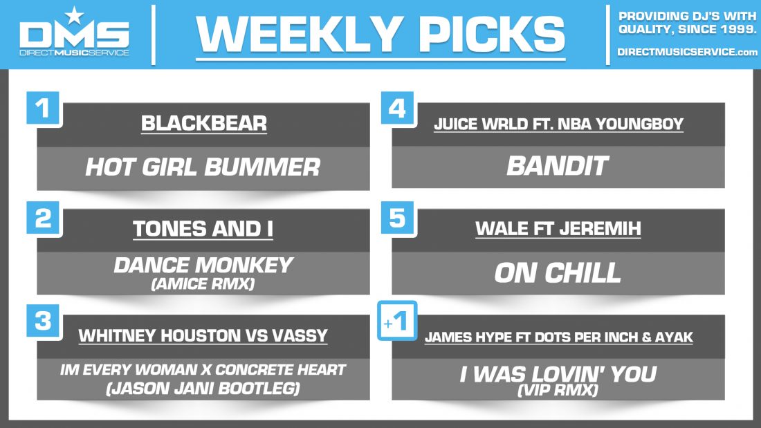 DMS TOP 5 PICKS OF THE WEEK – 10/14/19