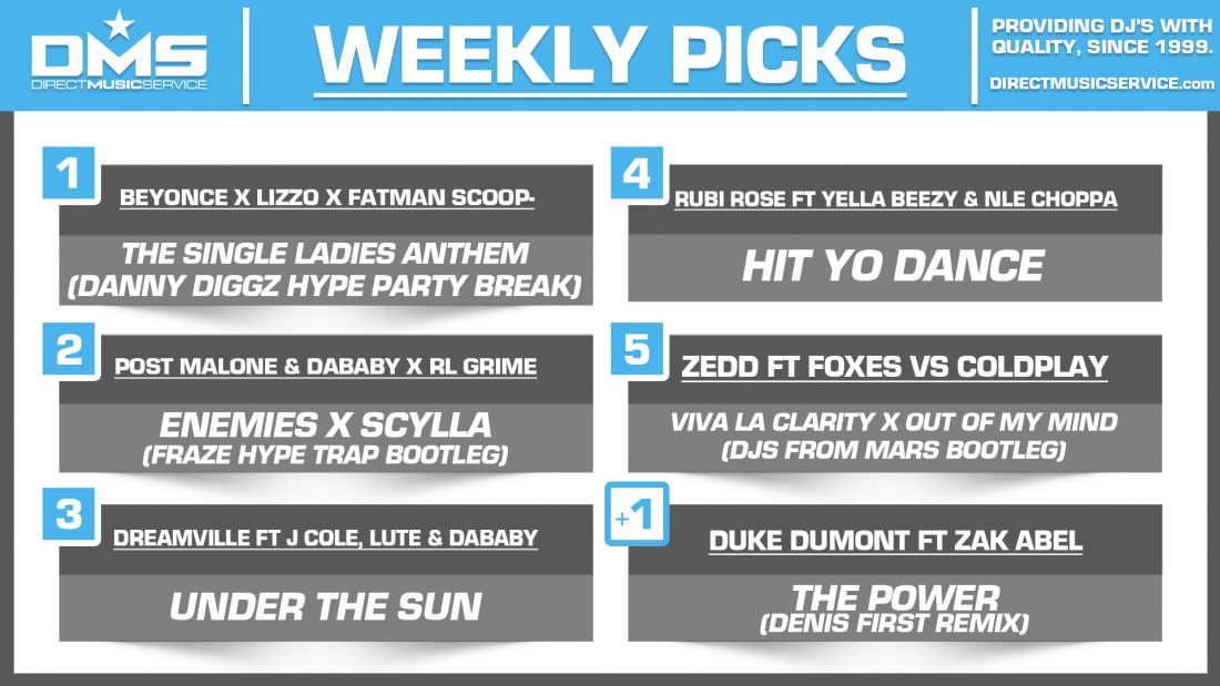 DMS TOP 5 PICKS OF THE WEEK – 10/22/19