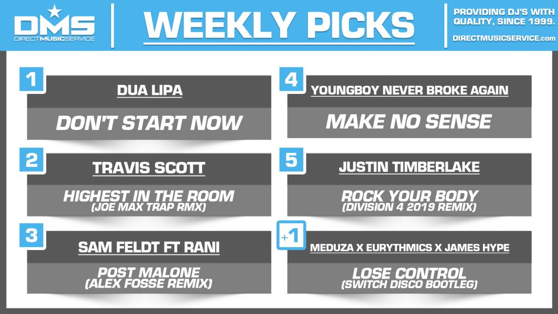 DMS TOP 5 PICKS OF THE WEEK – 11/4/19