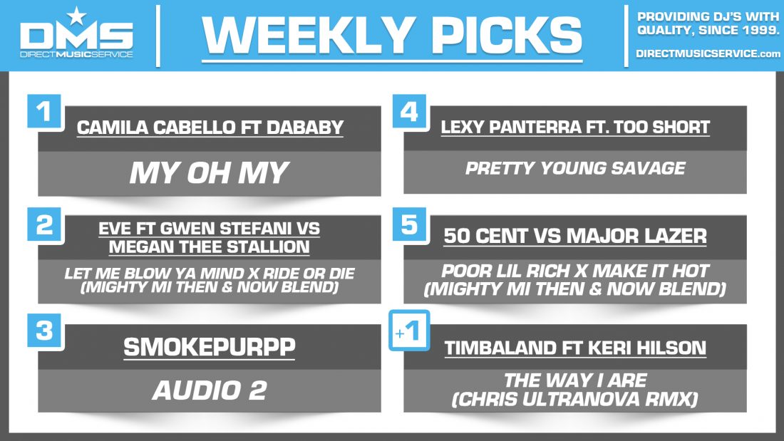 DMS TOP 5 PICKS OF THE WEEK – 12/9/19