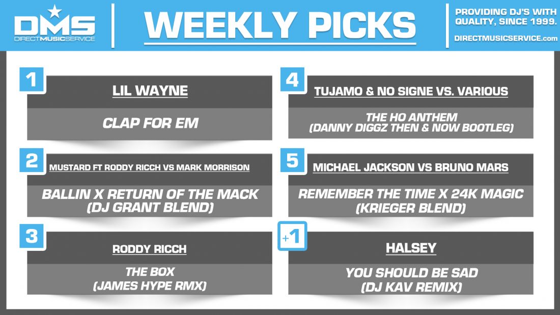 DMS TOP 5 PICKS OF THE WEEK – 2/3/2020