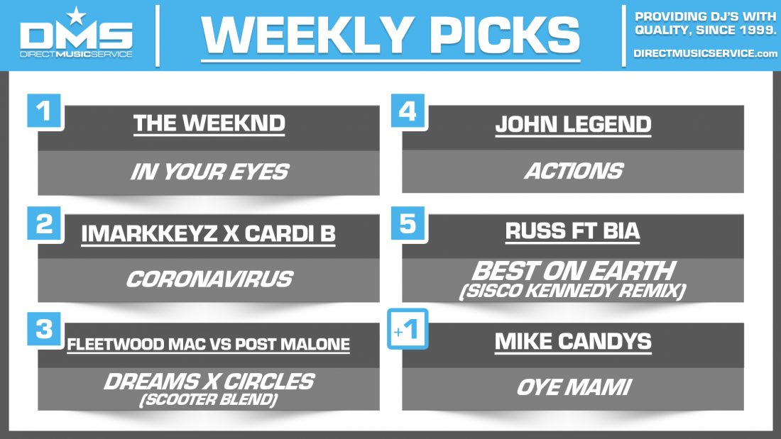 DMS TOP 5 PICKS OF THE WEEK – 3/23/2020