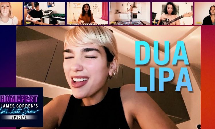 Dua Lipa Performs "Don't Start Now" w/ Friends on Video Chat