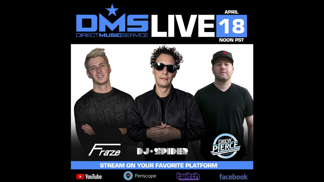 DMS LIVE STREAM FEATURING FRAZE, DREW PIERCE, & DJ SPIDER