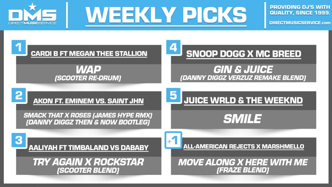 DMS TOP 5 PICKS OF THE WEEK – 8/10/2020