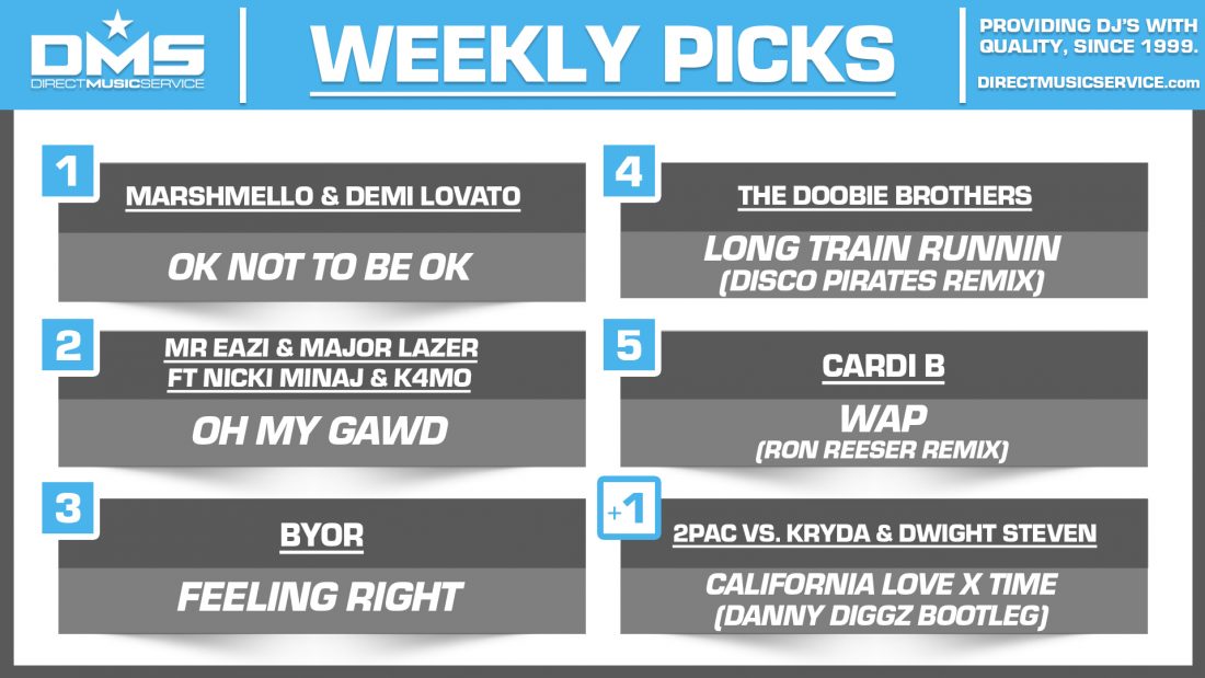 DMS TOP 5 PICKS OF THE WEEK – 9/14/2020