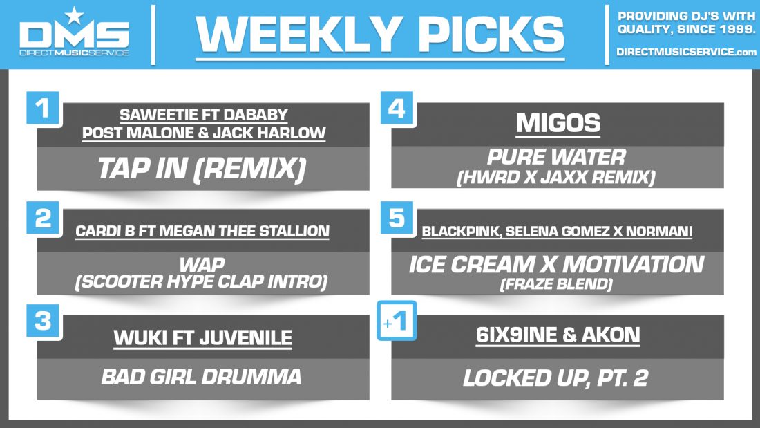 DMS TOP 5 PICKS OF THE WEEK – 9/7/2020