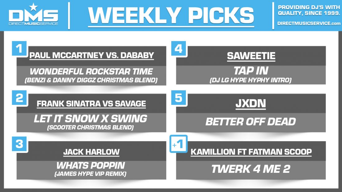 DMS TOP 5 PICKS OF THE WEEK 12-21-2020