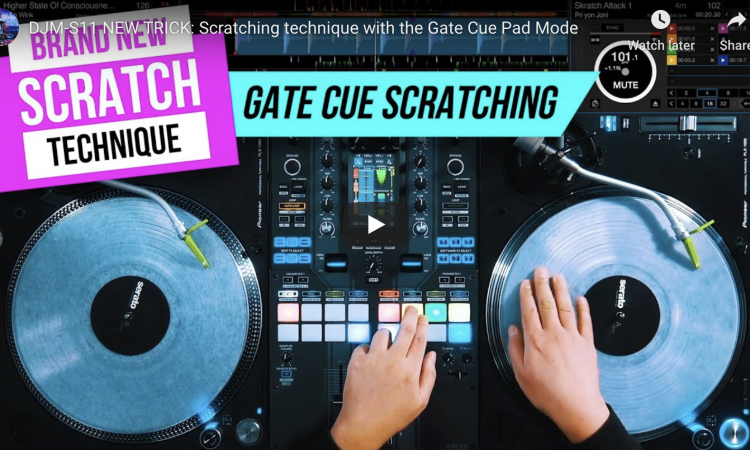 DJM-S11 NEW TRICK: Scratching technique with the Gate Cue Pad Mode | Pri Yon Joni