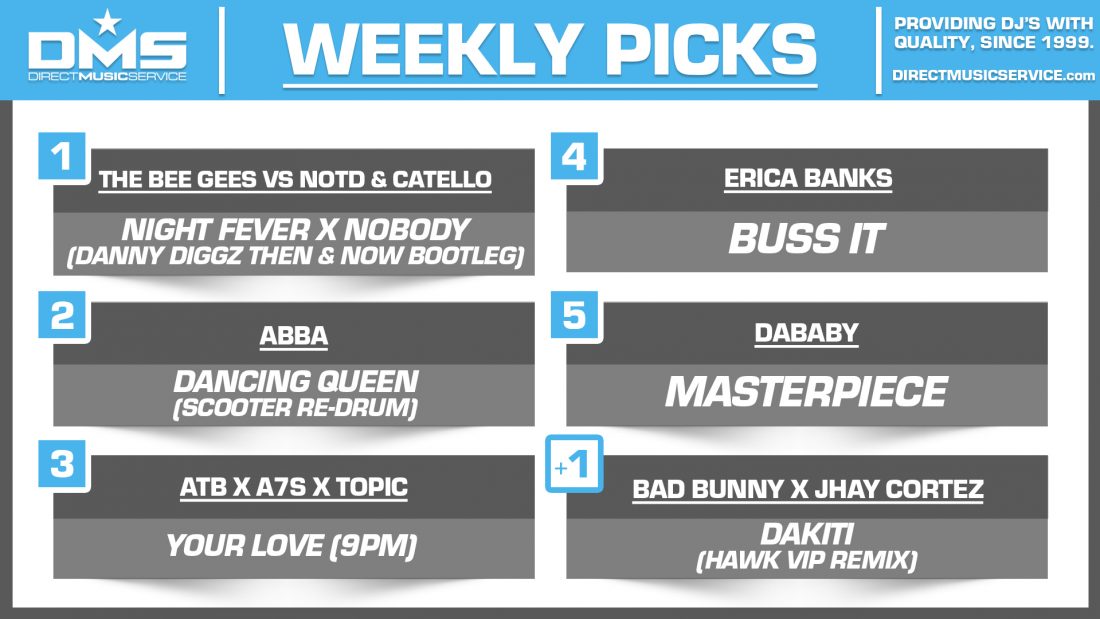 DMS TOP 5 PICKS OF THE WEEK 1-18-2021