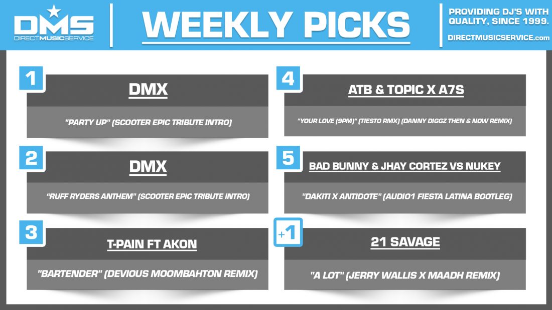 DMS TOP 5 PICKS OF THE WEEK 5-3-2021