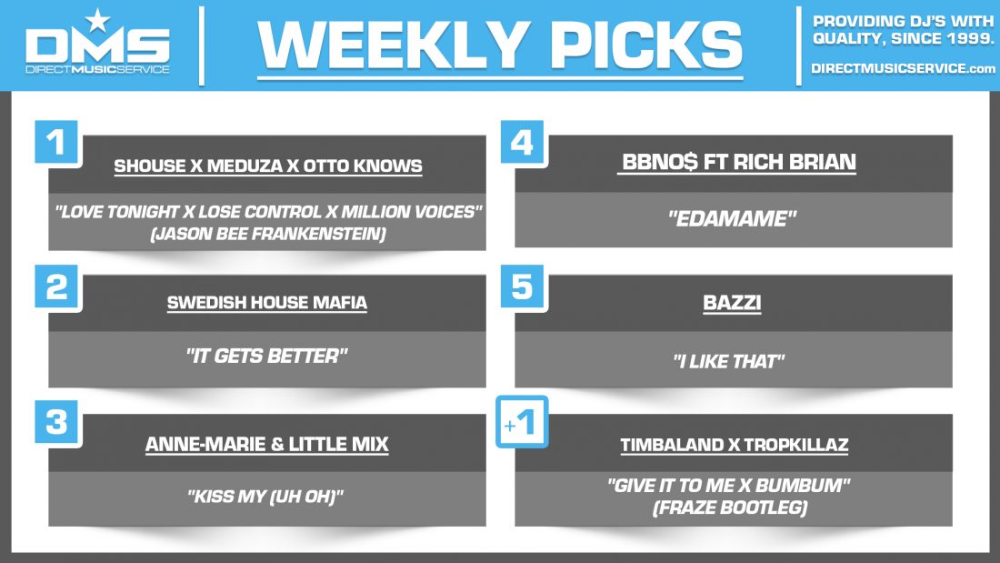 DMS TOP 5 PICKS OF THE WEEK 7-26-2021