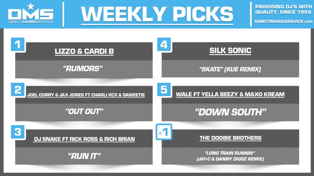 DMS TOP 5 PICKS OF THE WEEK 8-17-2021