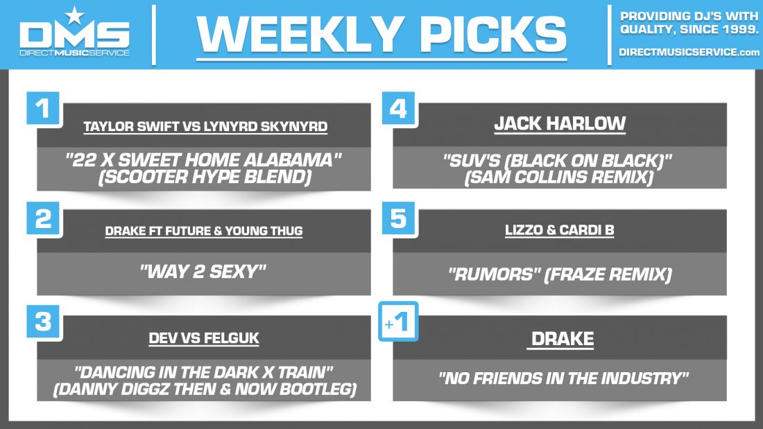 DMS TOP 5 PICKS OF THE WEEK 9-6-2021