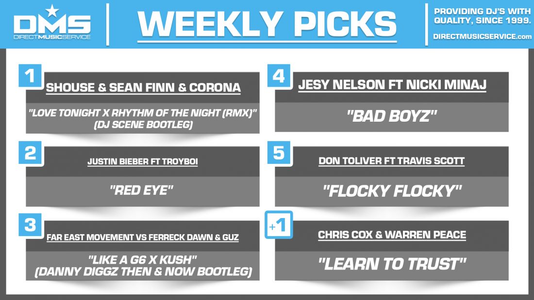 DMS TOP 5 PICKS OF THE WEEK 10-11-2021