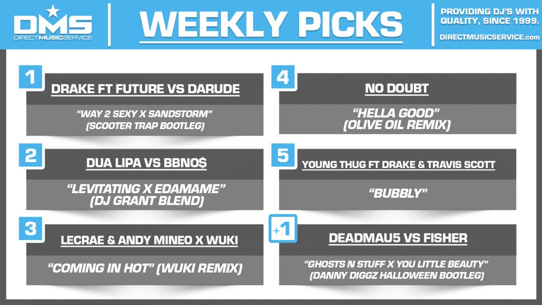 DMS TOP 5 PICKS OF THE WEEK 10-18-2021