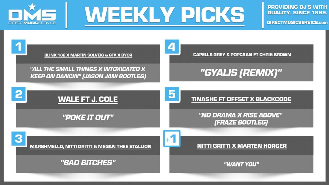 DMS TOP 5 PICKS OF THE WEEK 10-4-2021