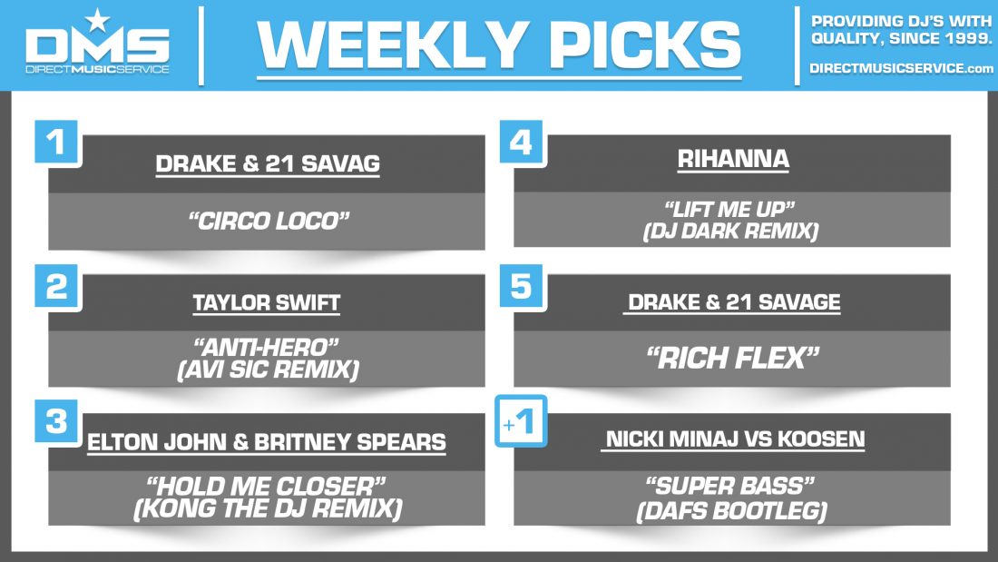 DMS TOP 5 PICKS OF THE WEEK 11-7-2022