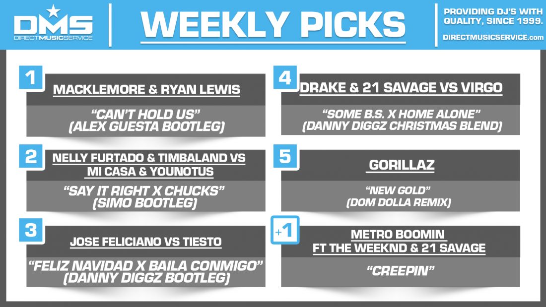 DMS TOP 5 PICKS OF THE WEEK 12-5-2022