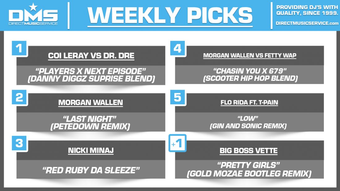 DMS TOP 5 PICKS OF THE WEEK 3-6-2023