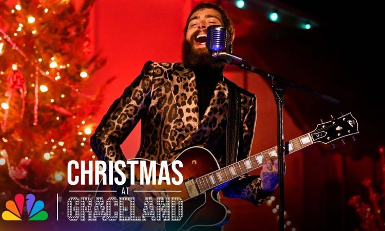 Post Malone Performs “(You’re The) Devil In Disguise” LIVE | Christmas at Graceland | NBC