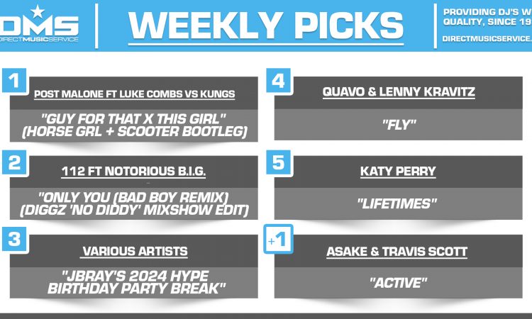 DMS TOP 5 PICKS OF THE WEEK 8-12-2024