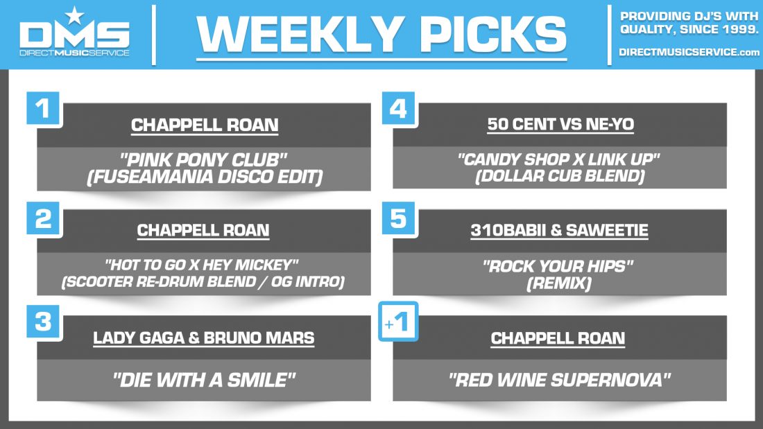 DMS TOP 5 PICKS OF THE WEEK 8-19-2024