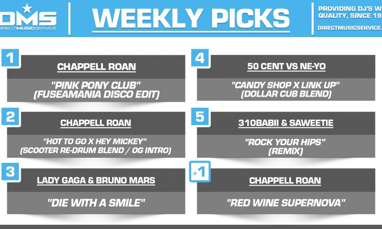 DMS TOP 5 PICKS OF THE WEEK 8-19-2024