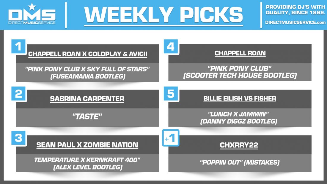 DMS TOP 5 PICKS OF THE WEEK 8-26-2024