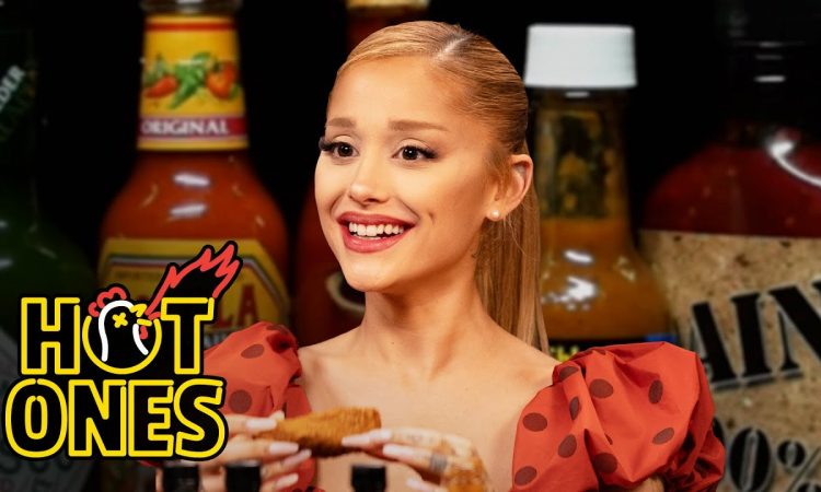 Ariana Grande Hits a High Note While Eating Spicy Wings | Hot Ones