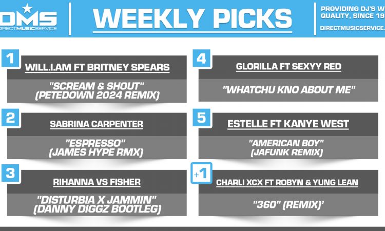 DMS TOP 5 PICKS OF THE WEEK 10-14-2024