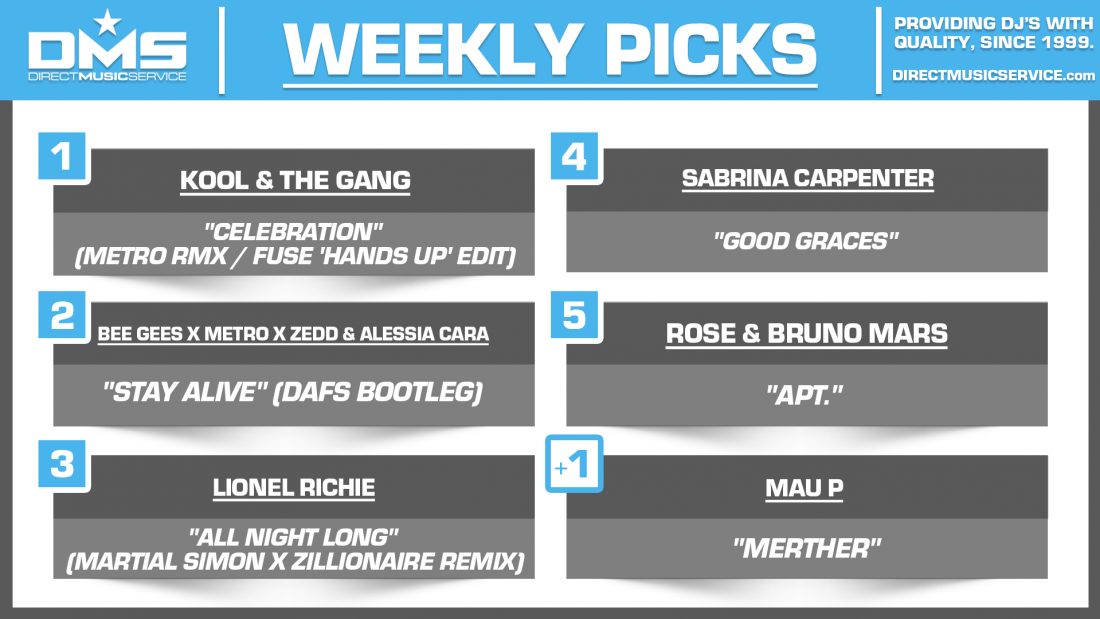 DMS TOP 5 PICKS OF THE WEEK 10-21-2024