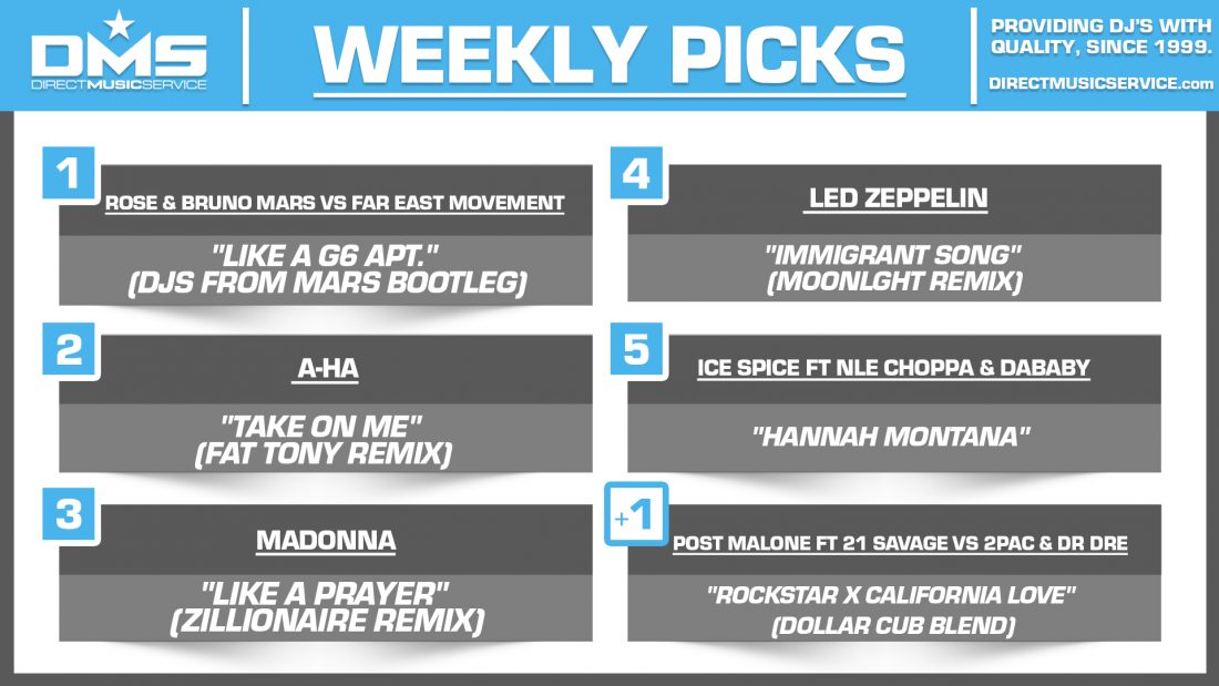 DMS TOP 5 PICKS OF THE WEEK 12-30-2024